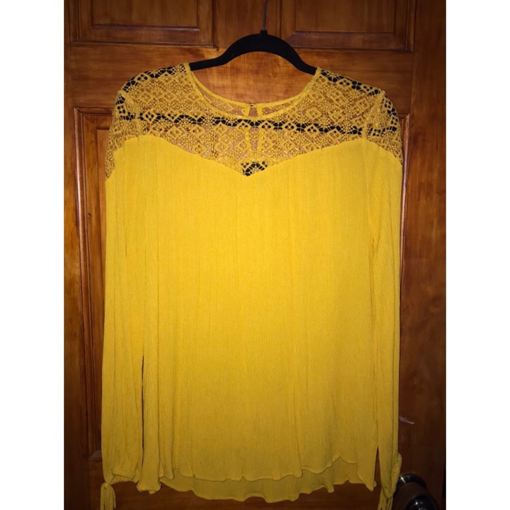 Long Sleeve Crochet Top